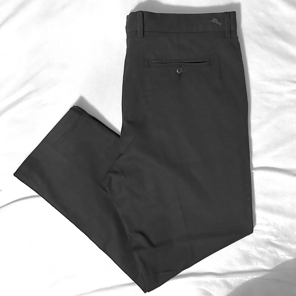Tommy Bahama Men’s Black Dress Pants 38x34 cotton tencel trouser slacks